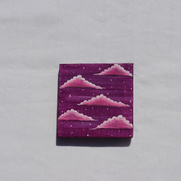 Handmade 3x3inch Mini Canvas & a free wood easal - Picture 4 of 4